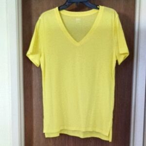 a.n.a Yellow Short Sleeve Relaxed T-Shirt